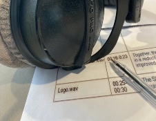 Kopfhörer im Tonstudio